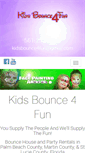 Mobile Screenshot of kidsbounce4fun.com